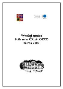 Výroční zpráva Stále mise ČR při OECD za rok 2007