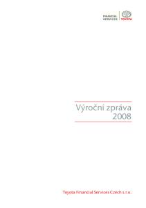 Výroční zpráva Toyota Financial Services Czech s.r.o