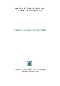 Výroční zpráva za rok 2010