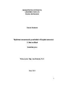 Vyuţívání omezovacích prostředků v Krajské nemocnici T. Bati ve Zlíně