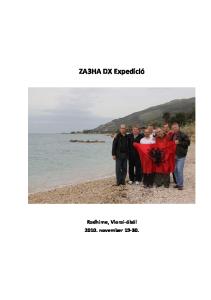 ZA3HA DX Expedíció Radhime, Vlorai-öböl november