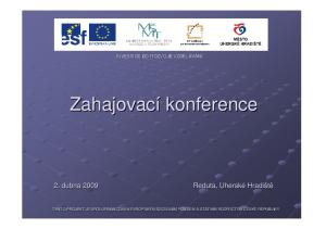 Zahajovací konference