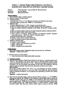 Zápis z 1. jednání Rady města Rokytnice nad Jizerou, konaného dne 9. ledna 2012 od hodin v kanceláři starosty