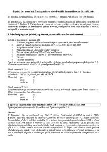 Zápis z 26. zasedání Zastupitelstva obce Poniklá konaného dne 25. září 2014