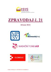 ZPRAVODAJ č. 21 (březen 2014)