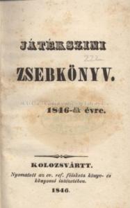 ZSEBKÖNYV dik évre. HOLOZSVARTT. Nyomatott az ev. ref. főiskola könyv- és könyomó intézetében